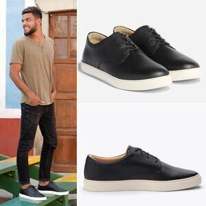 Nisolo Diego Everyday Black Leather Sneaker Men’s Size 9 New in Box Sustainable